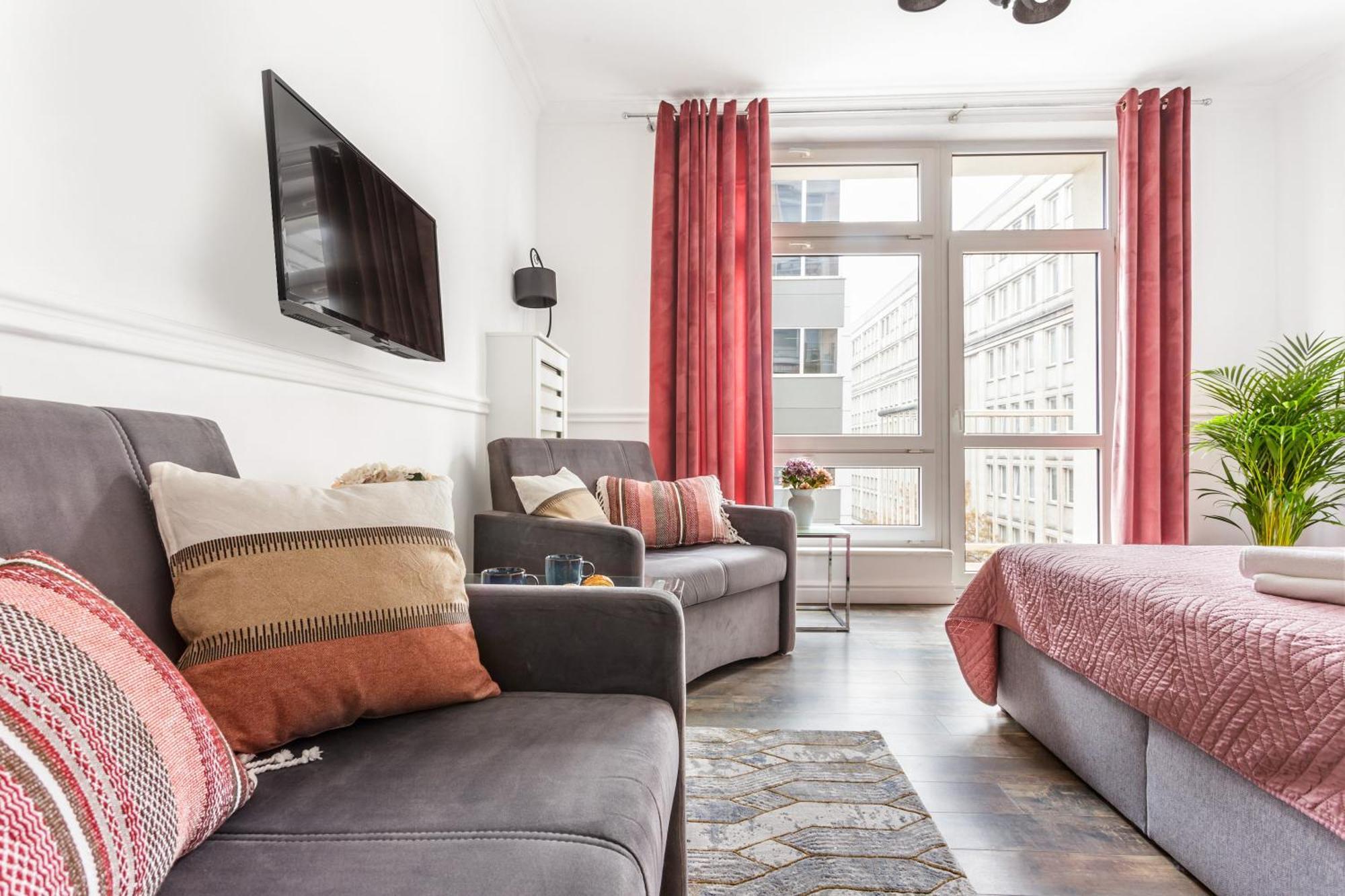 Charming Apartment In The City Center Варшава Экстерьер фото