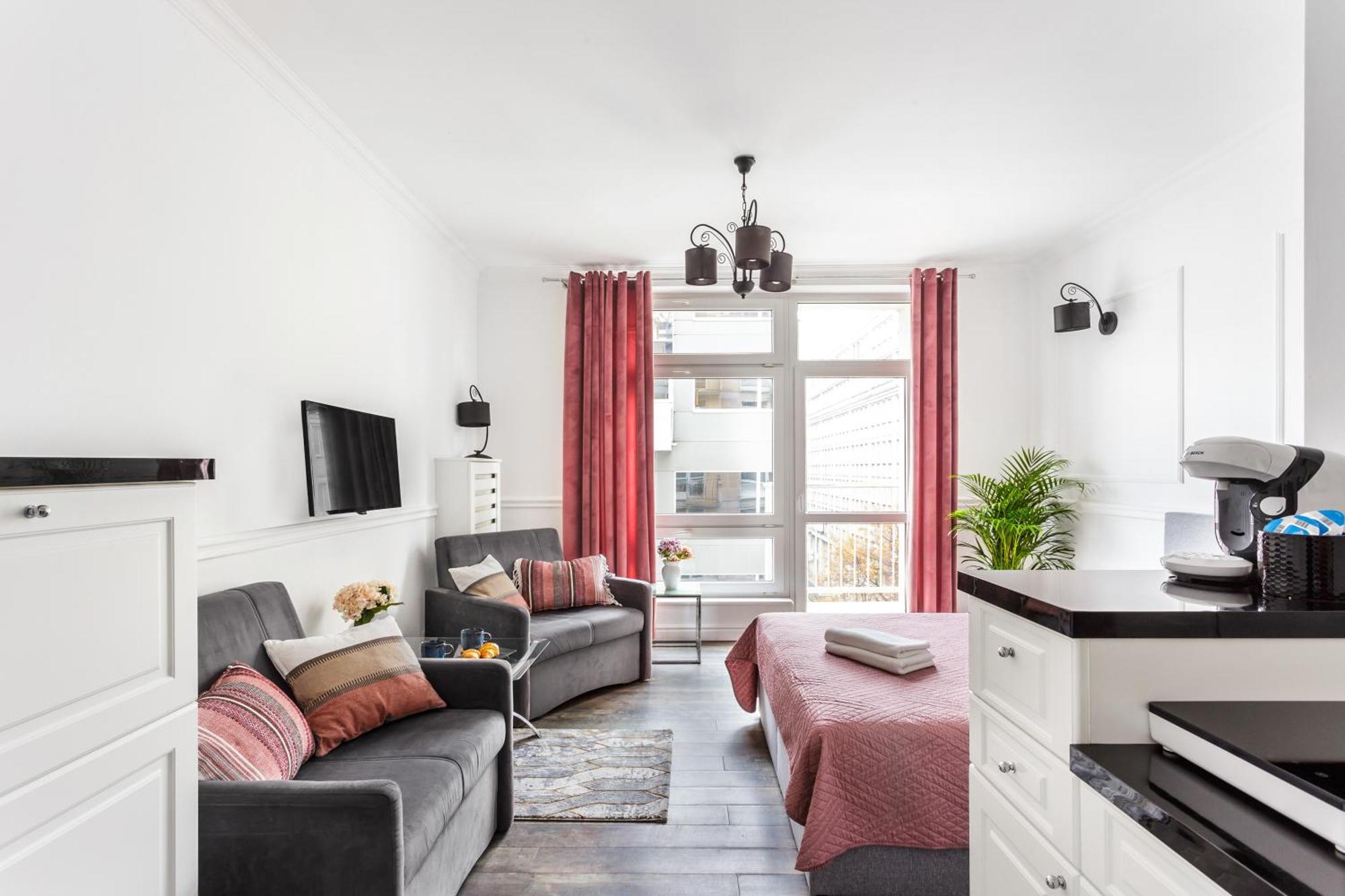 Charming Apartment In The City Center Варшава Экстерьер фото